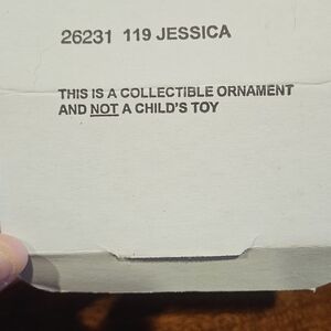 Disney Holiday Ornament - Jessica